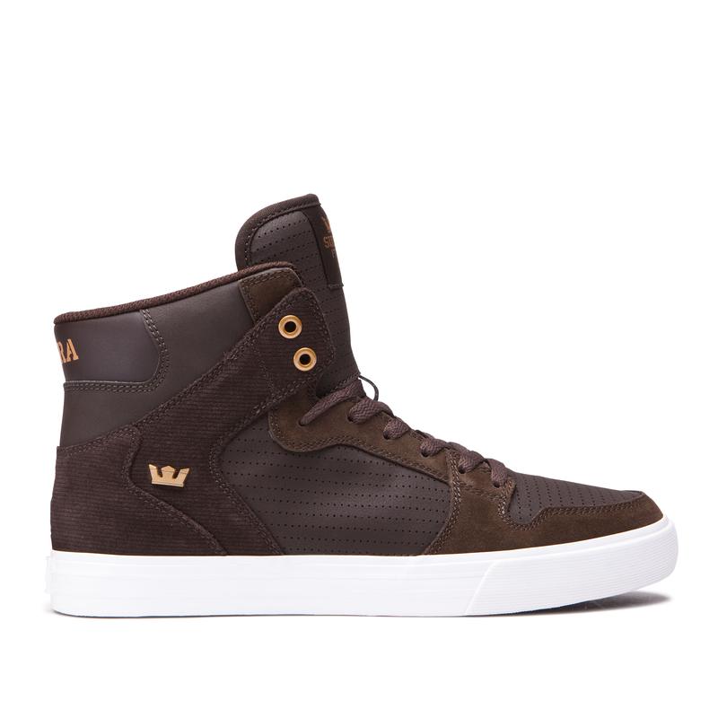 Zapatillas Altas Supra Argentina Hombre - VAIDER Marrones (HFYBL-4163)